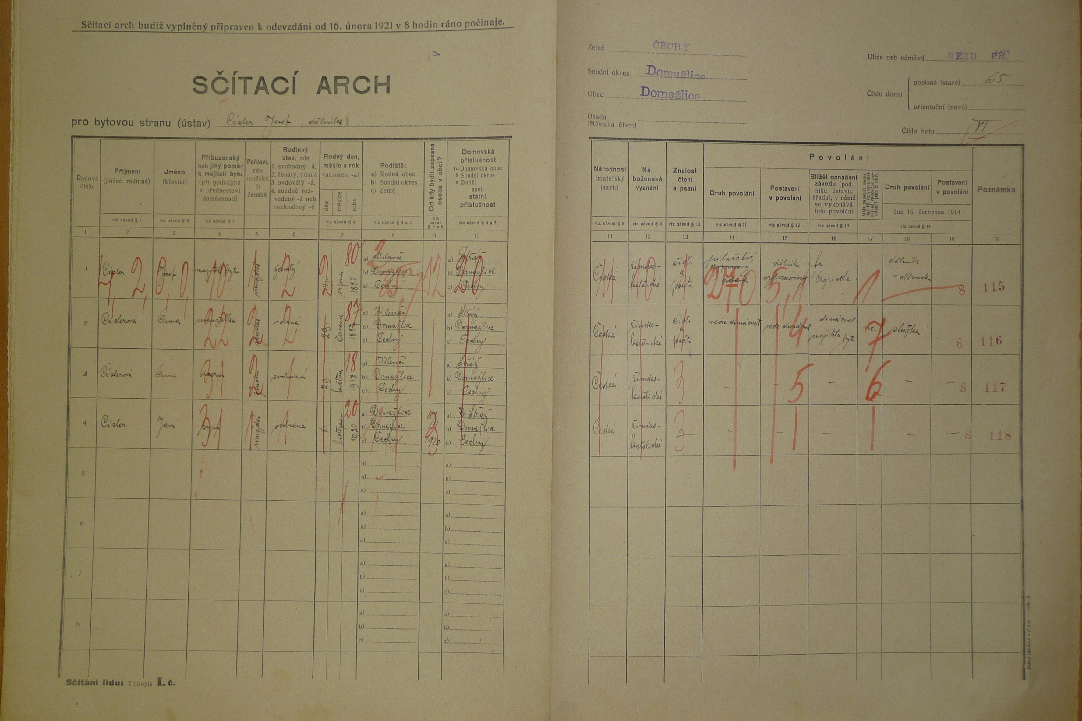 13. soap-do_00592_census-1921-domazlice-bezdekovske-predmesti-cp065_0130