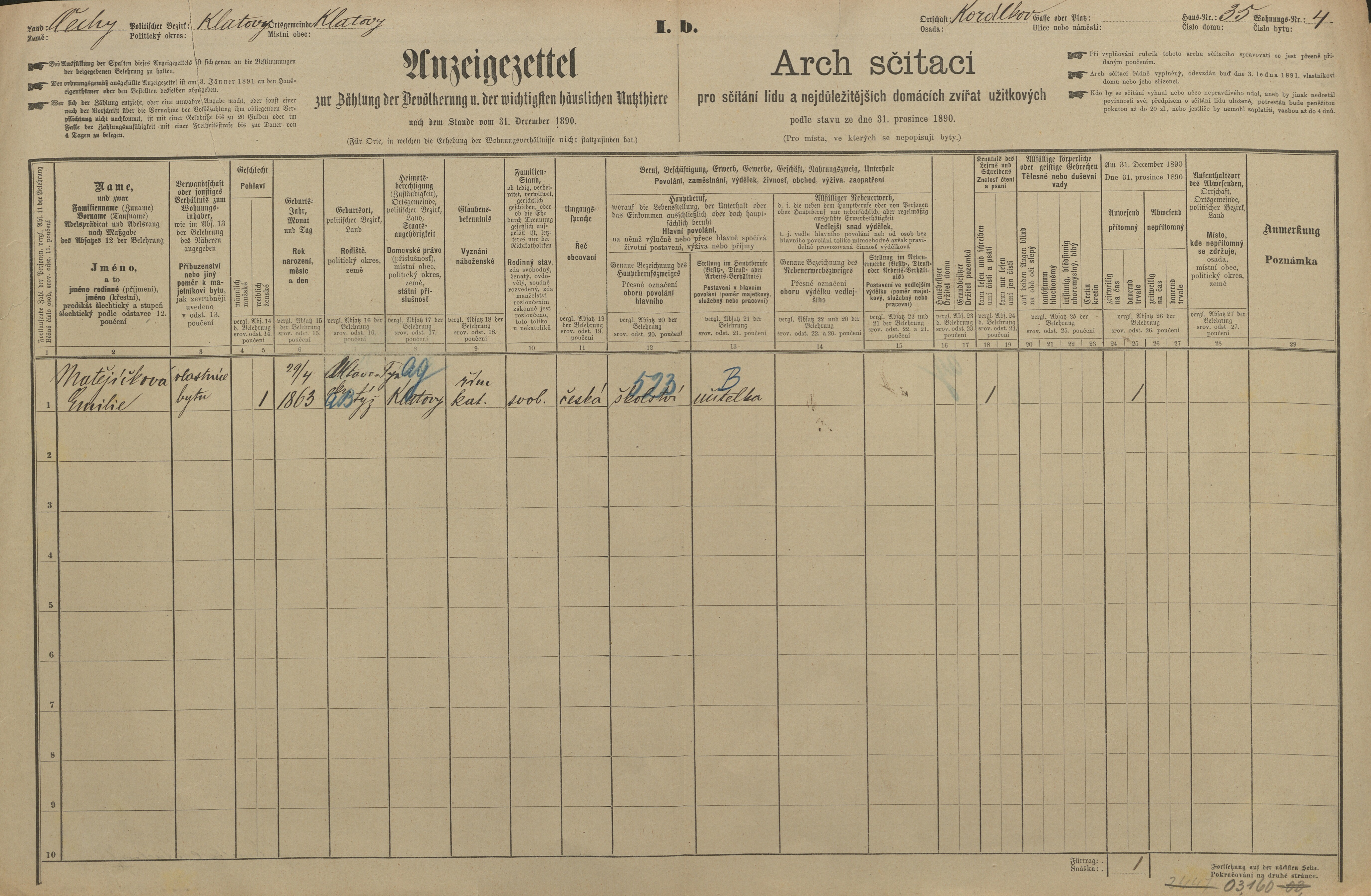 14. soap-kt_01159_census-1890-klatovy-koralkov-cp035_0140