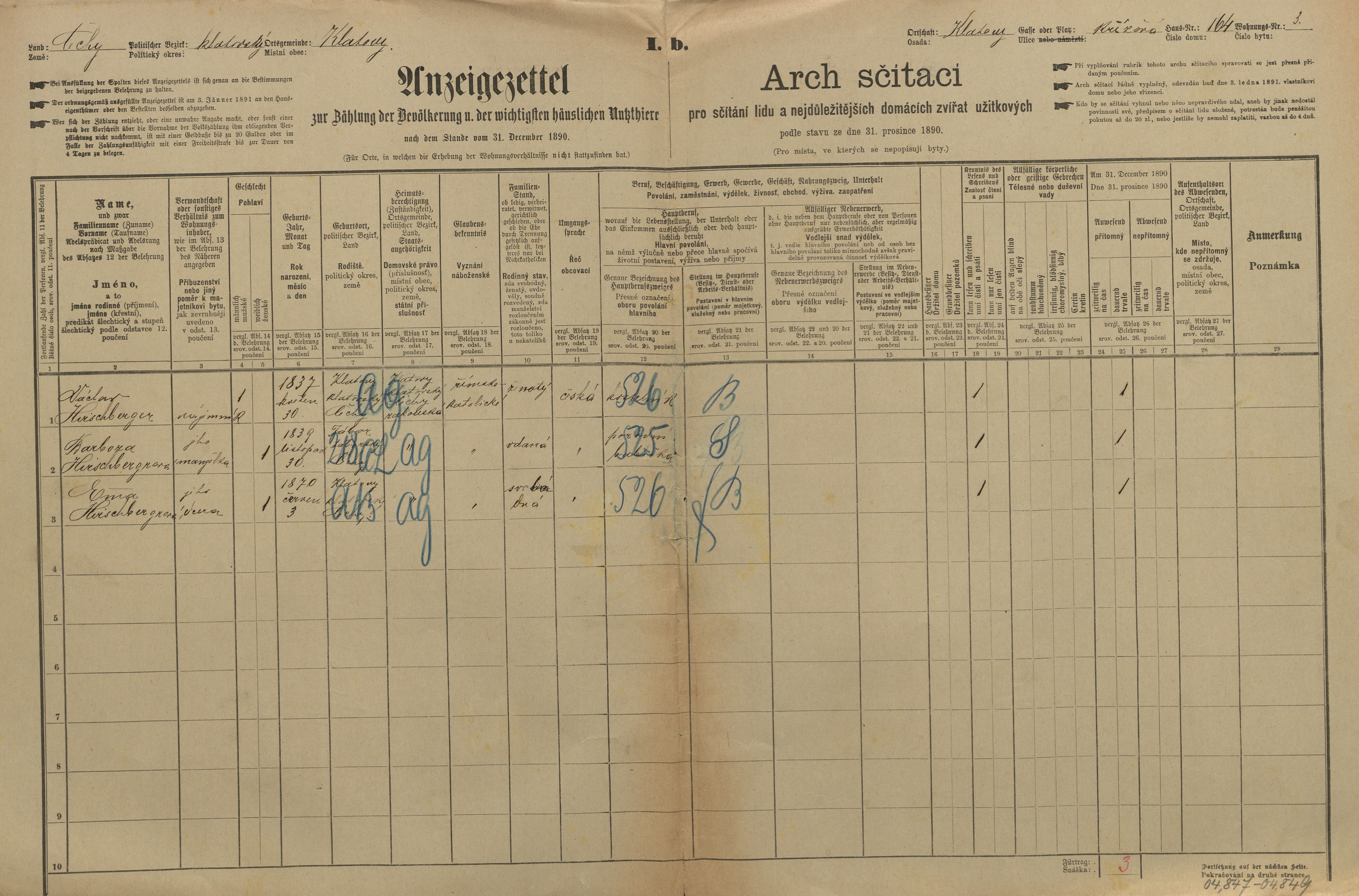 9. soap-kt_01159_census-1890-klatovy-mesto-cp164_0090