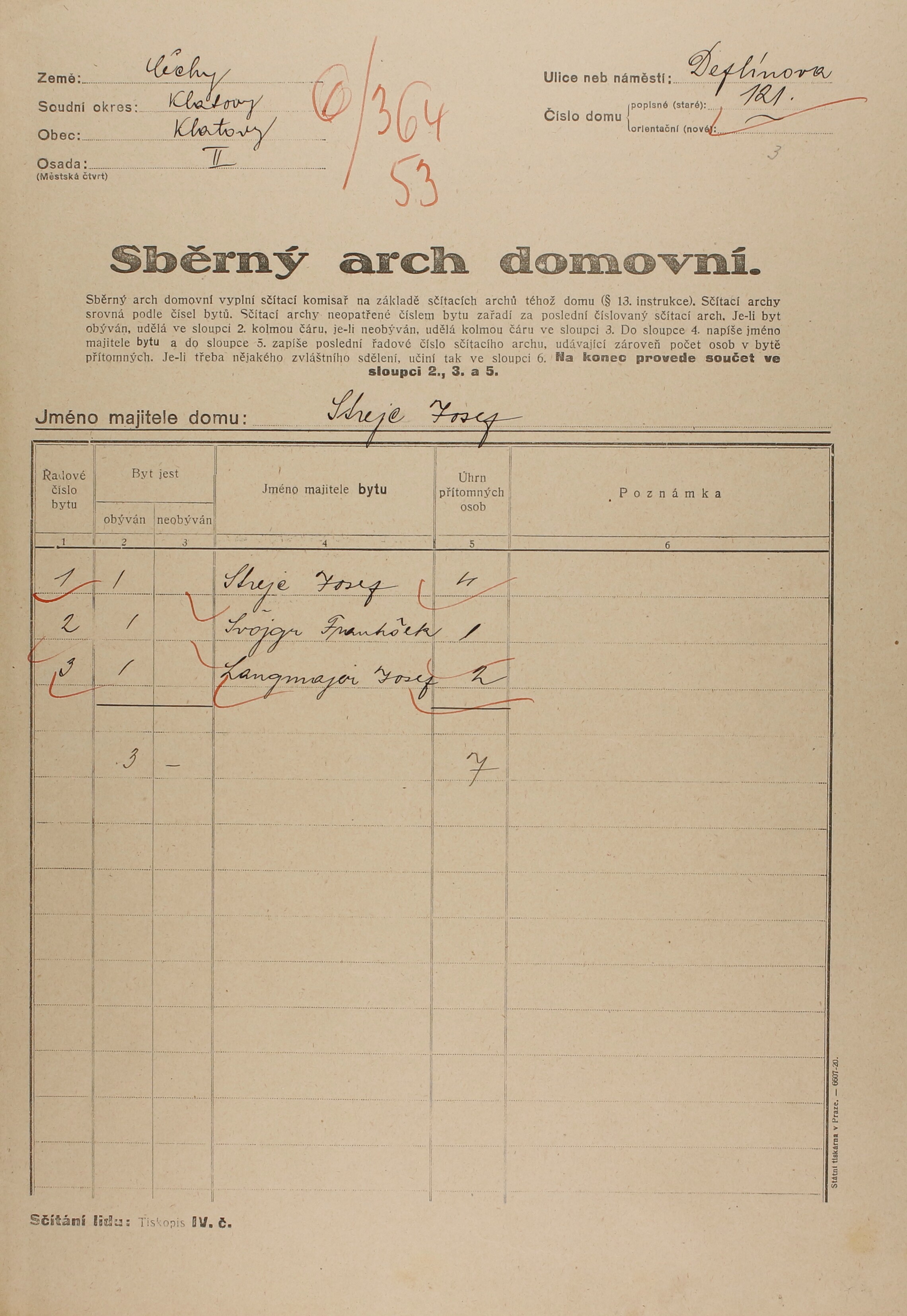 1. soap-kt_01159_census-1921-klatovy-prazske-predmesti-cp121_0010