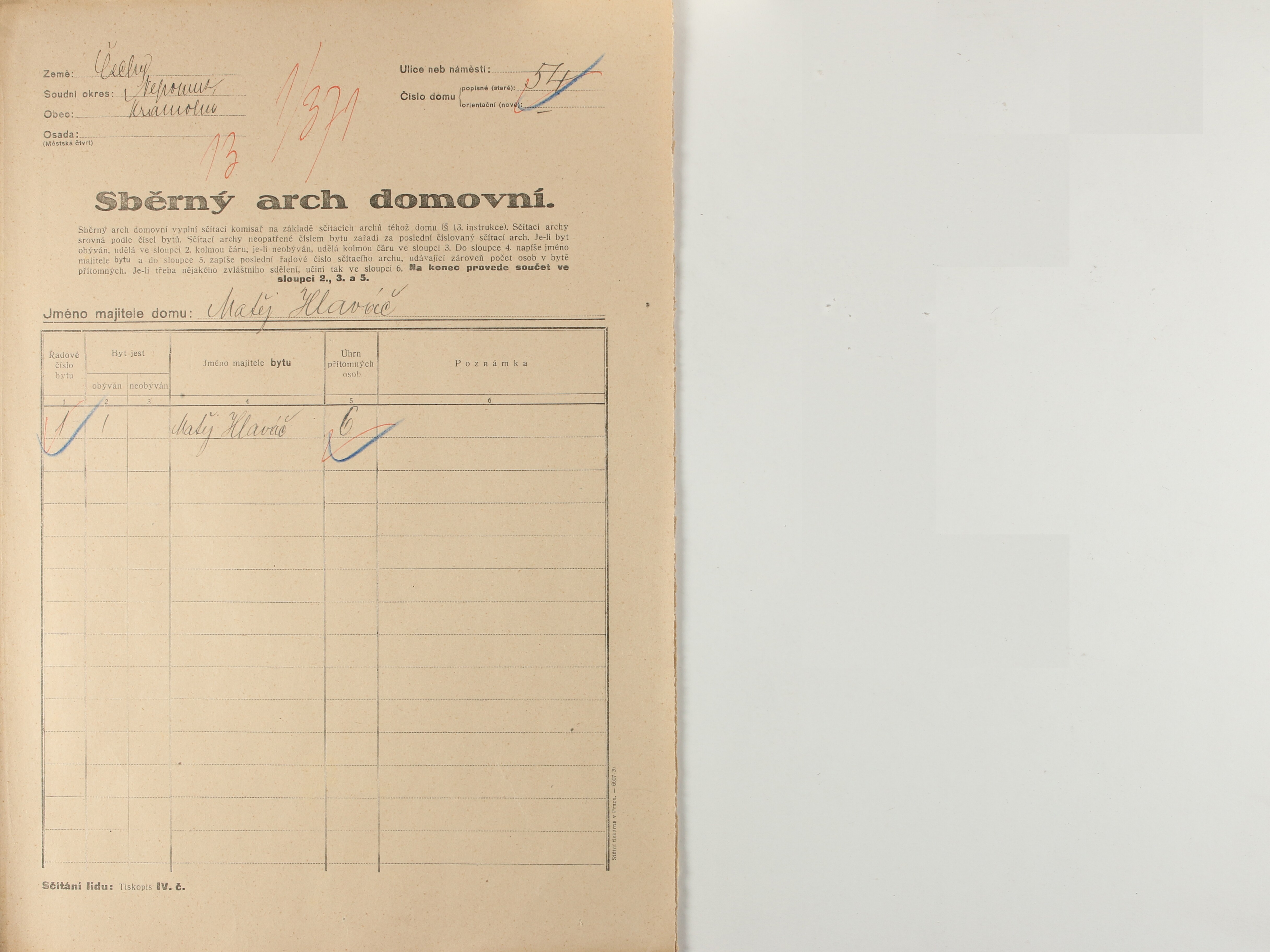 1. soap-pj_00302_census-1921-kramolin-cp054_0010