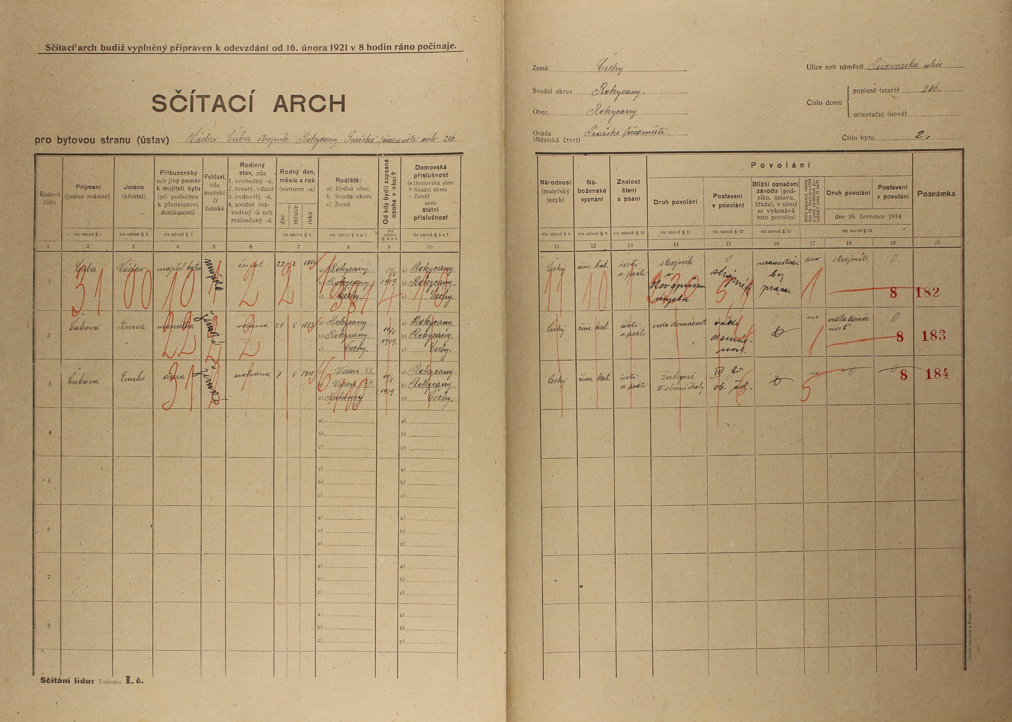 4. soap-ro_00002_census-1921-rokycany-prazske-predmesti-cp206_0040