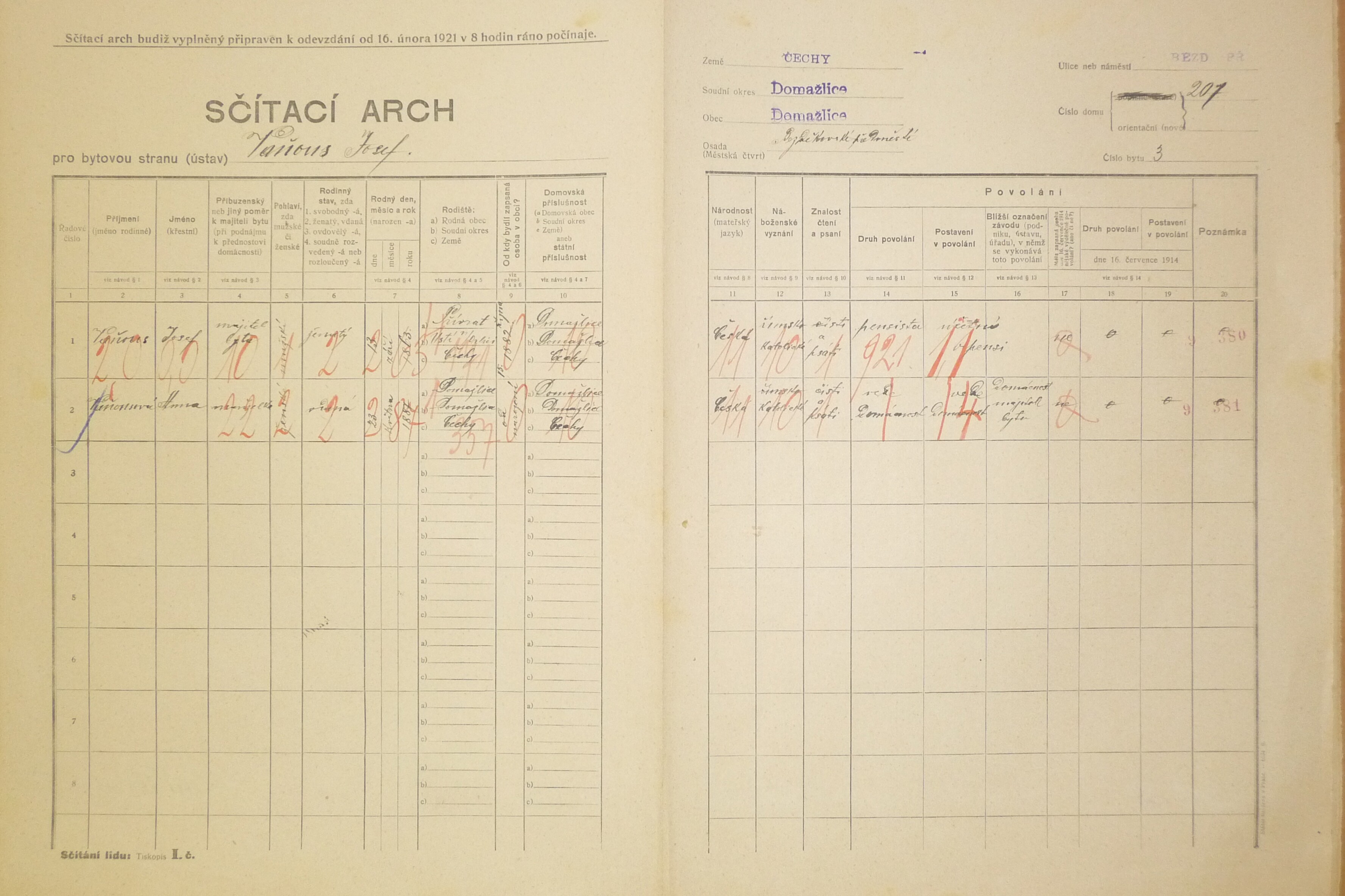 7. soap-do_00592_census-1921-domazlice-bezdekovske-predmesti-cp207_0070