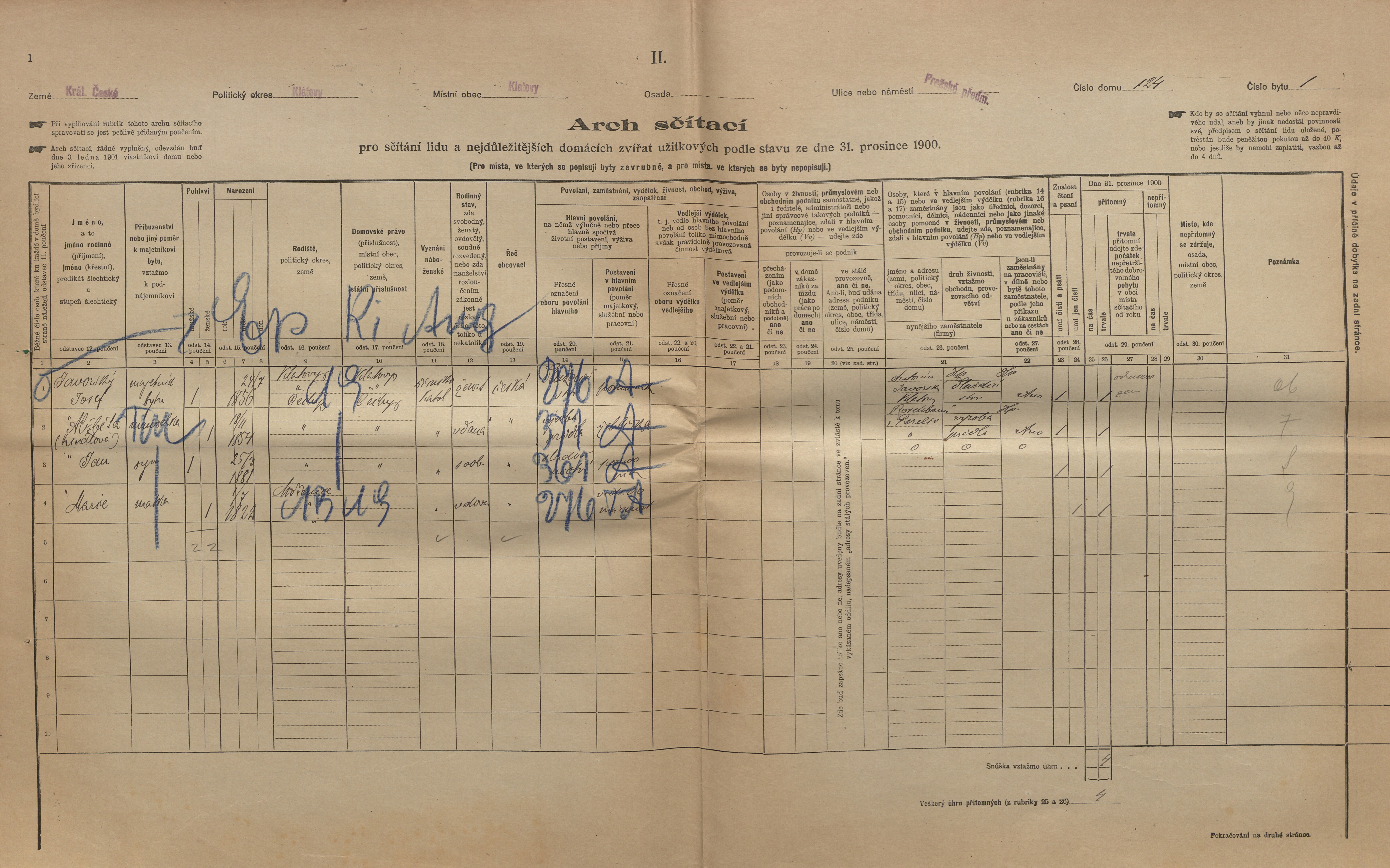 1. soap-kt_01159_census-1900-klatovy-prazske-predmesti-cp124_0010