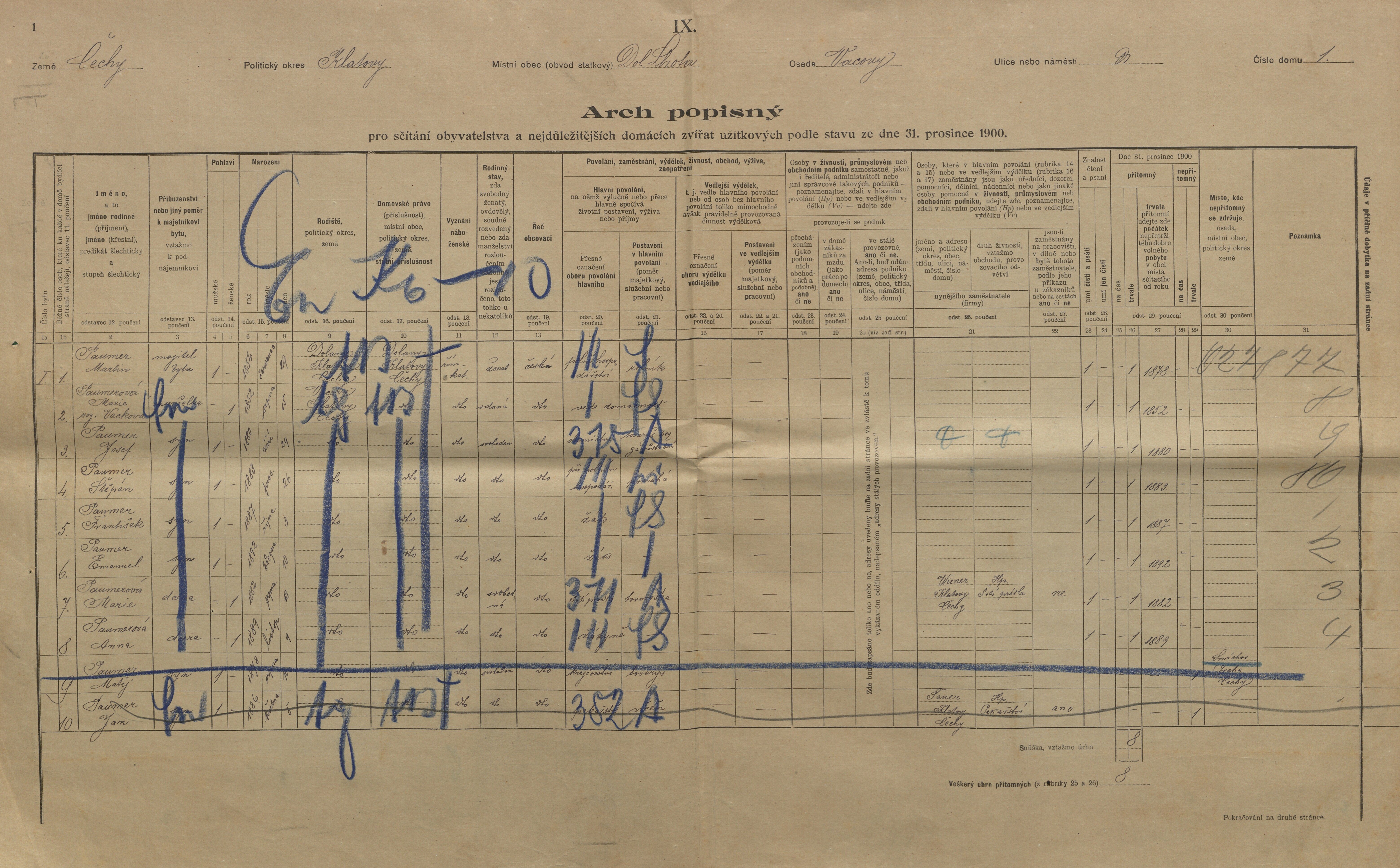 1. soap-kt_01159_census-1900-vacovy-cp001_0010