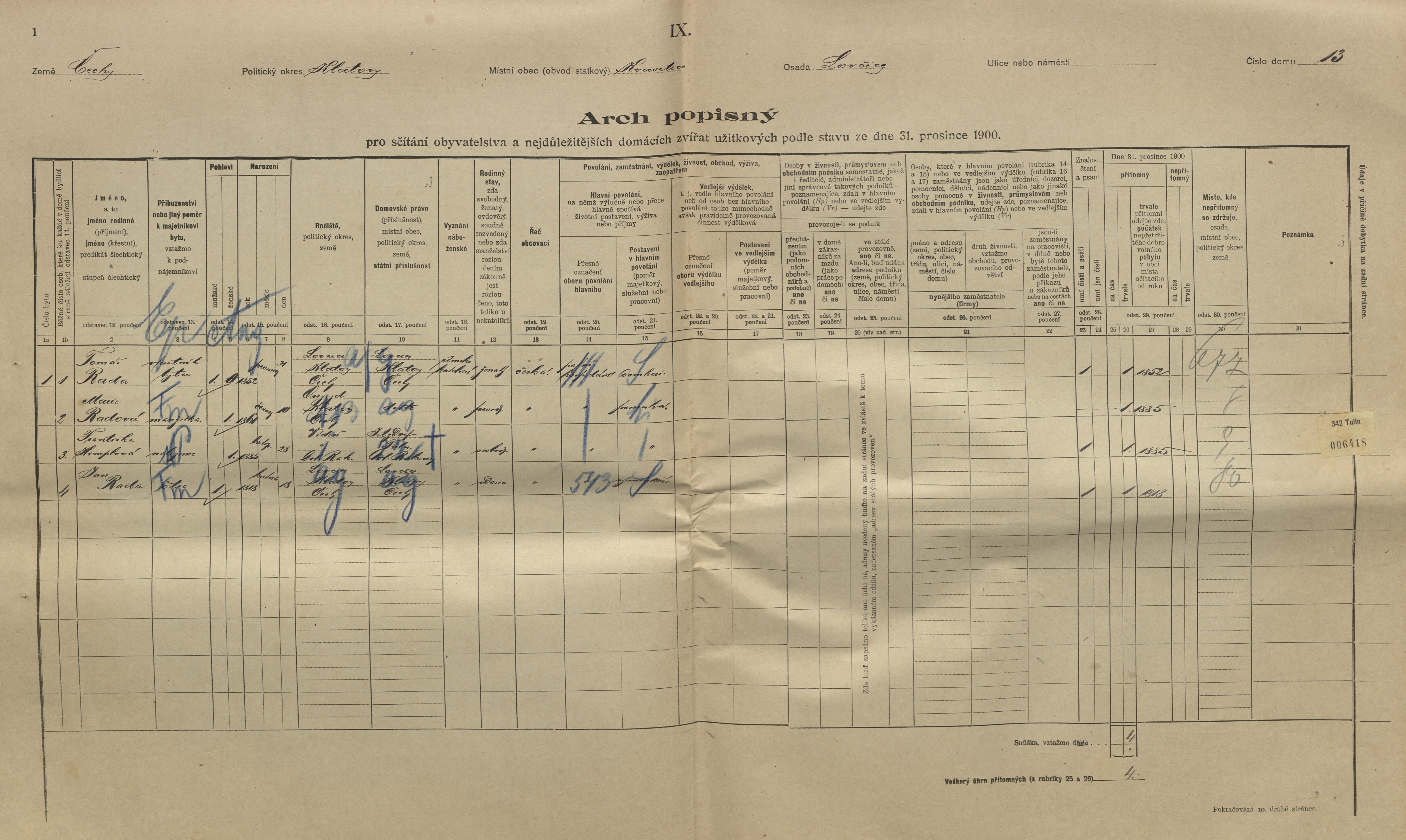 1. soap-kt_01159_census-1900-kvasetice-lovcice-cp013_0010