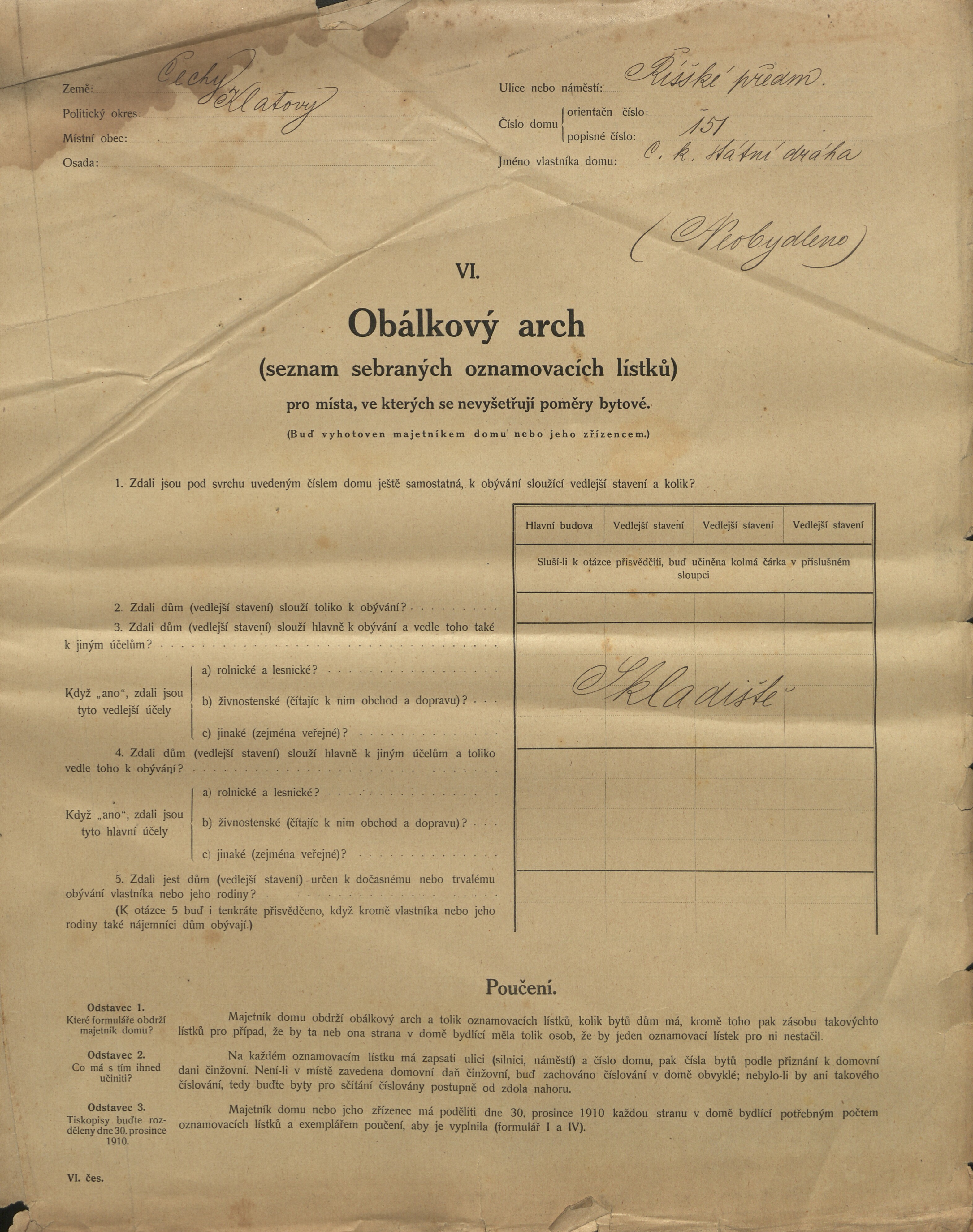1. soap-kt_01159_census-1910-klatovy-risske-predmesti-cp151_0010