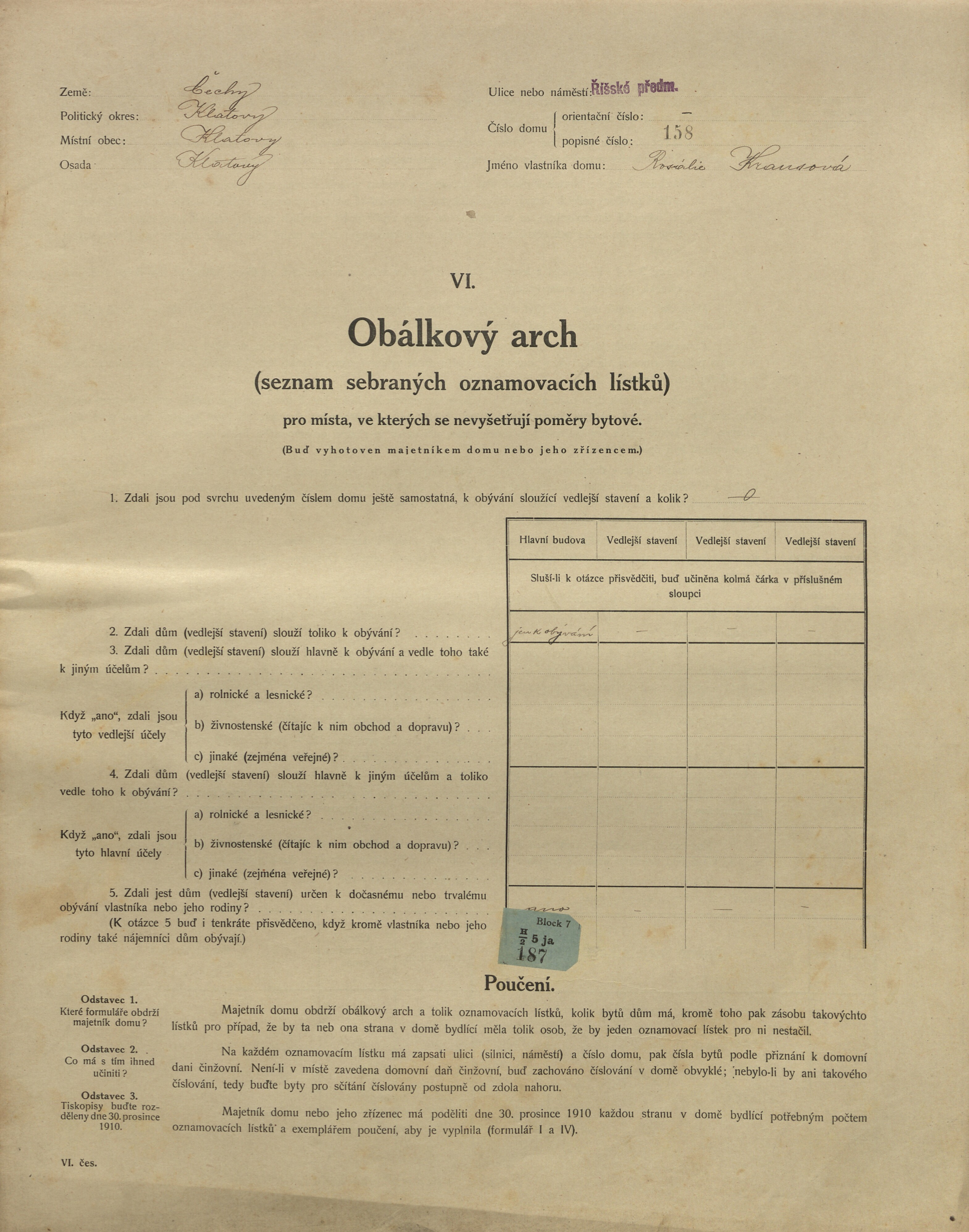 1. soap-kt_01159_census-1910-klatovy-risske-predmesti-cp158_0010