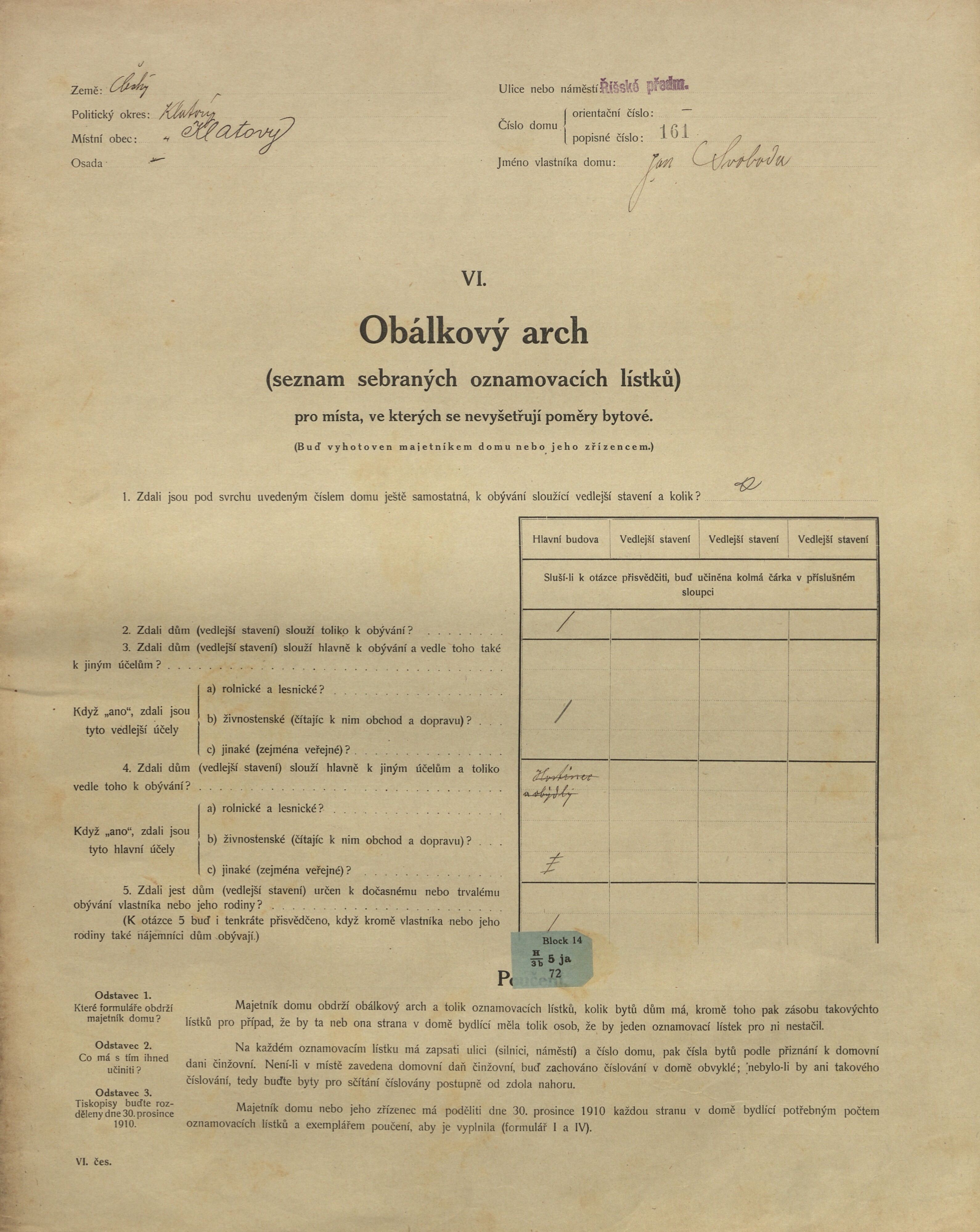 1. soap-kt_01159_census-1910-klatovy-risske-predmesti-cp161_0010