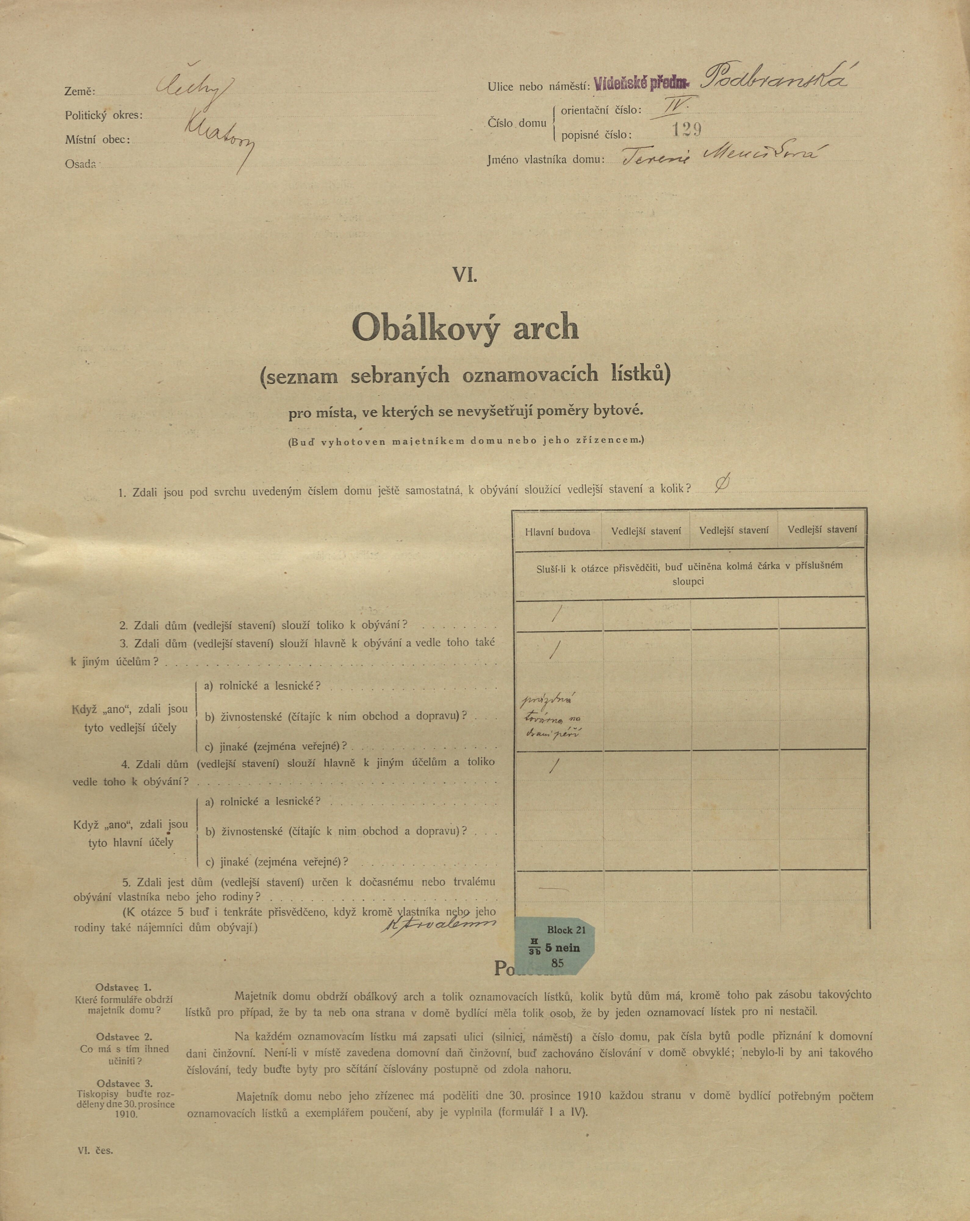 1. soap-kt_01159_census-1910-klatovy-videnske-predmesti-cp129_0010