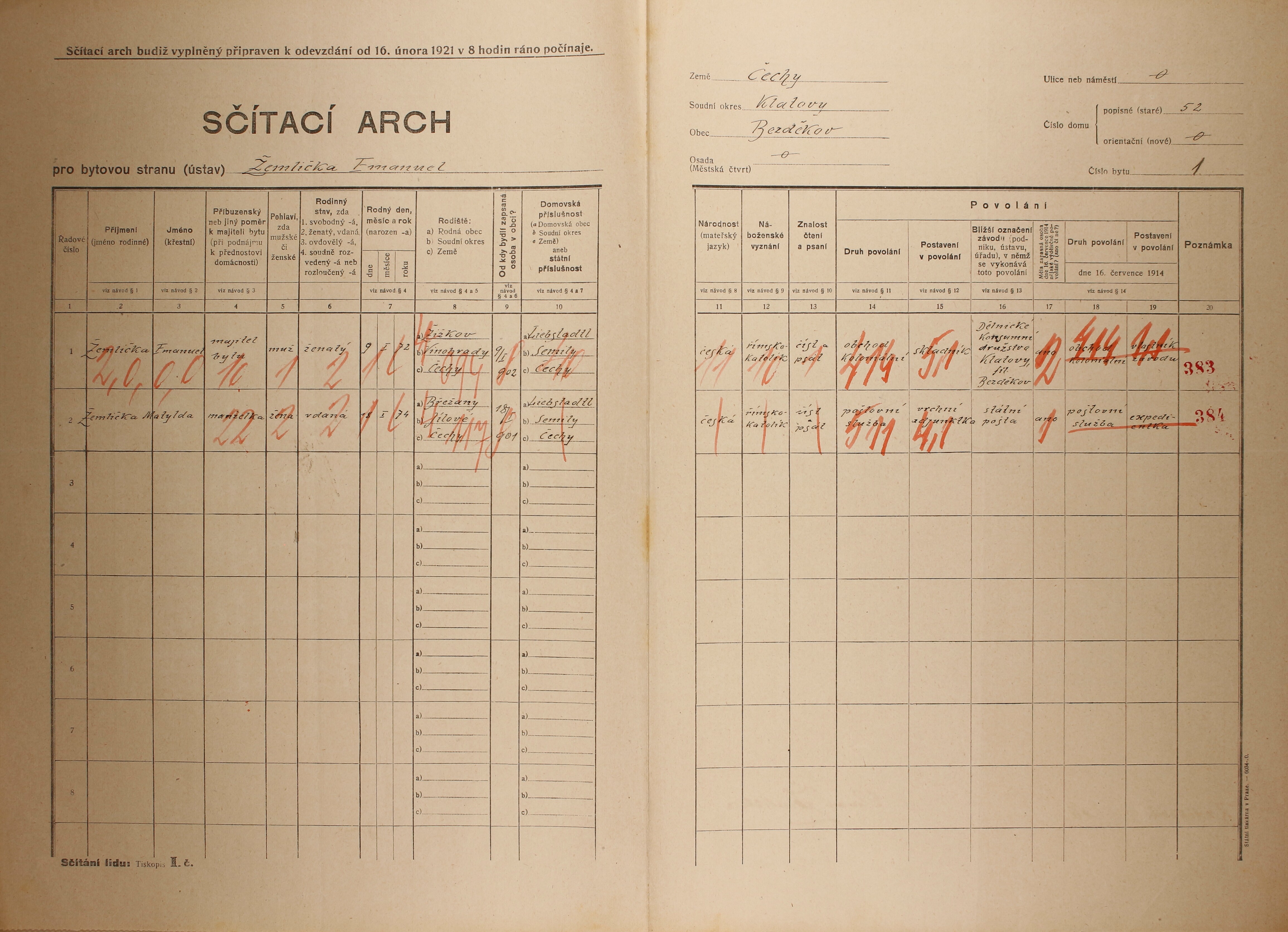 2. soap-kt_01159_census-1921-bezdekov-cp052_0020