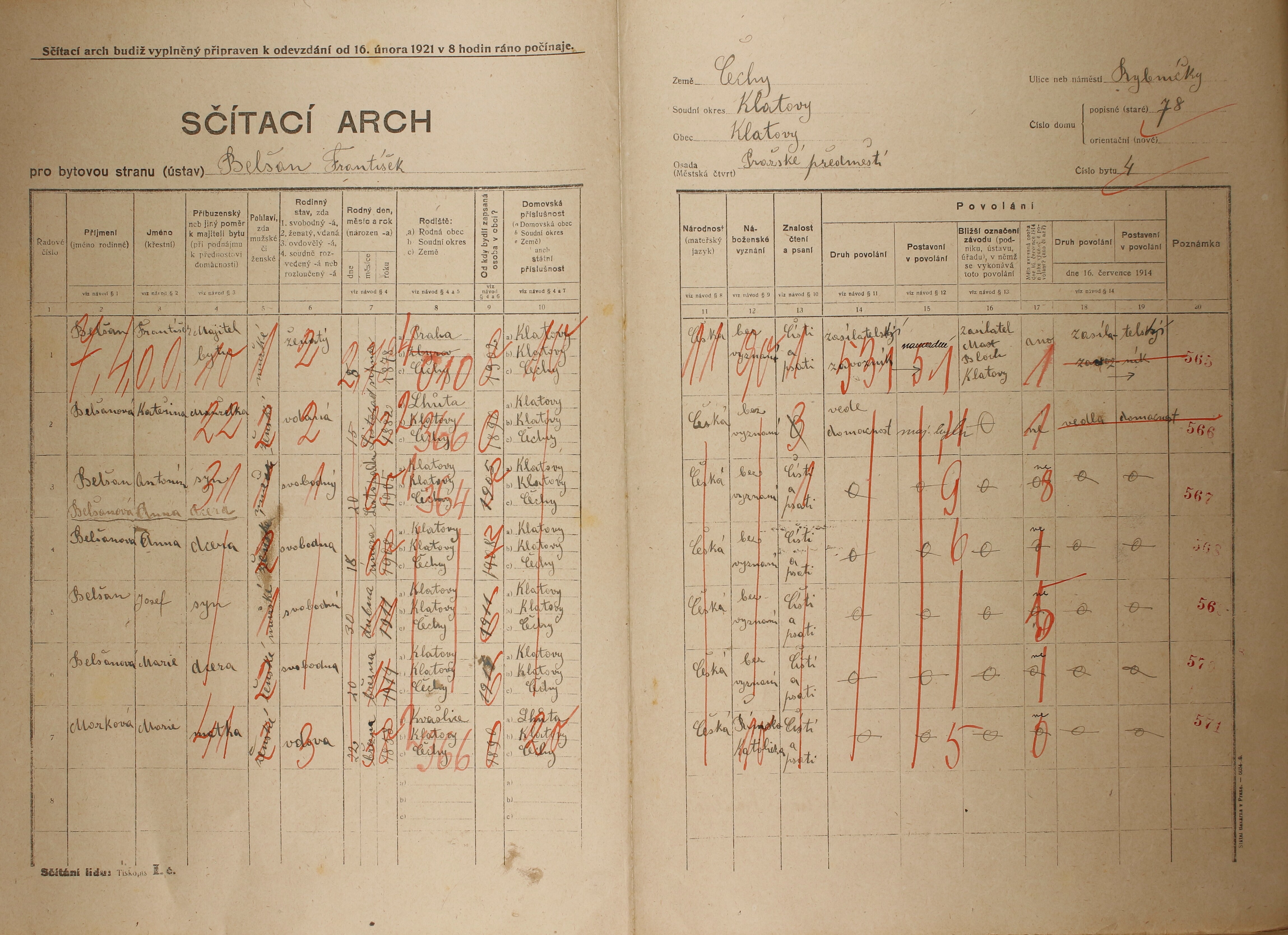 8. soap-kt_01159_census-1921-klatovy-prazske-predmesti-cp078_0080