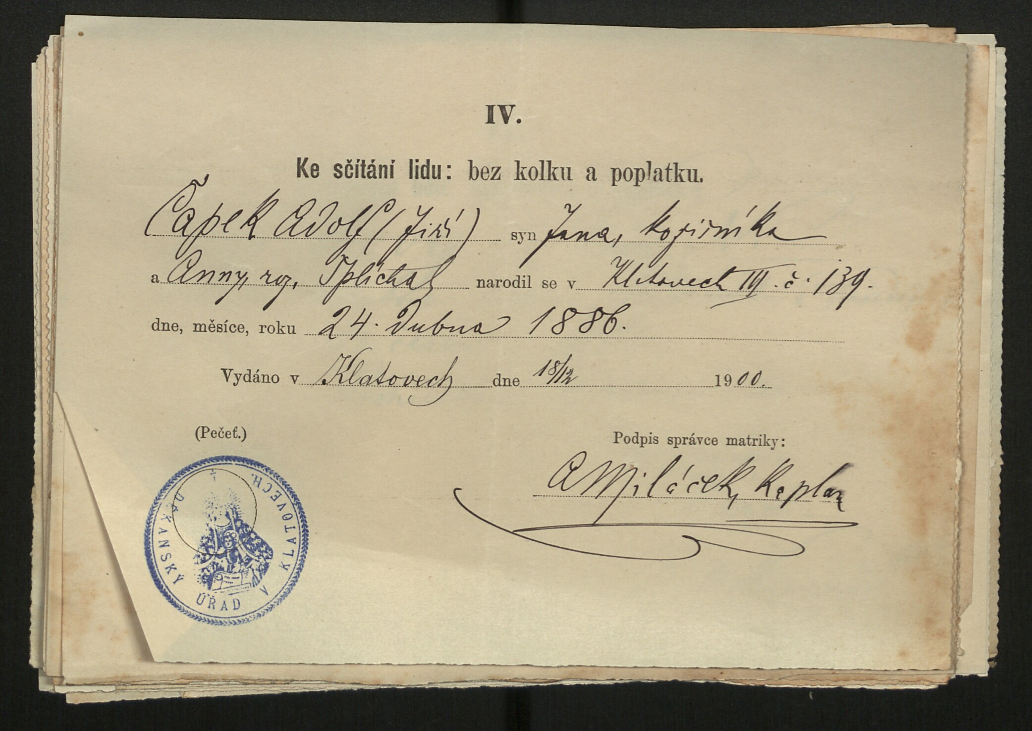 66. soap-kt_01159_census-sum-1900-klatovy-risske-predmesti_0660