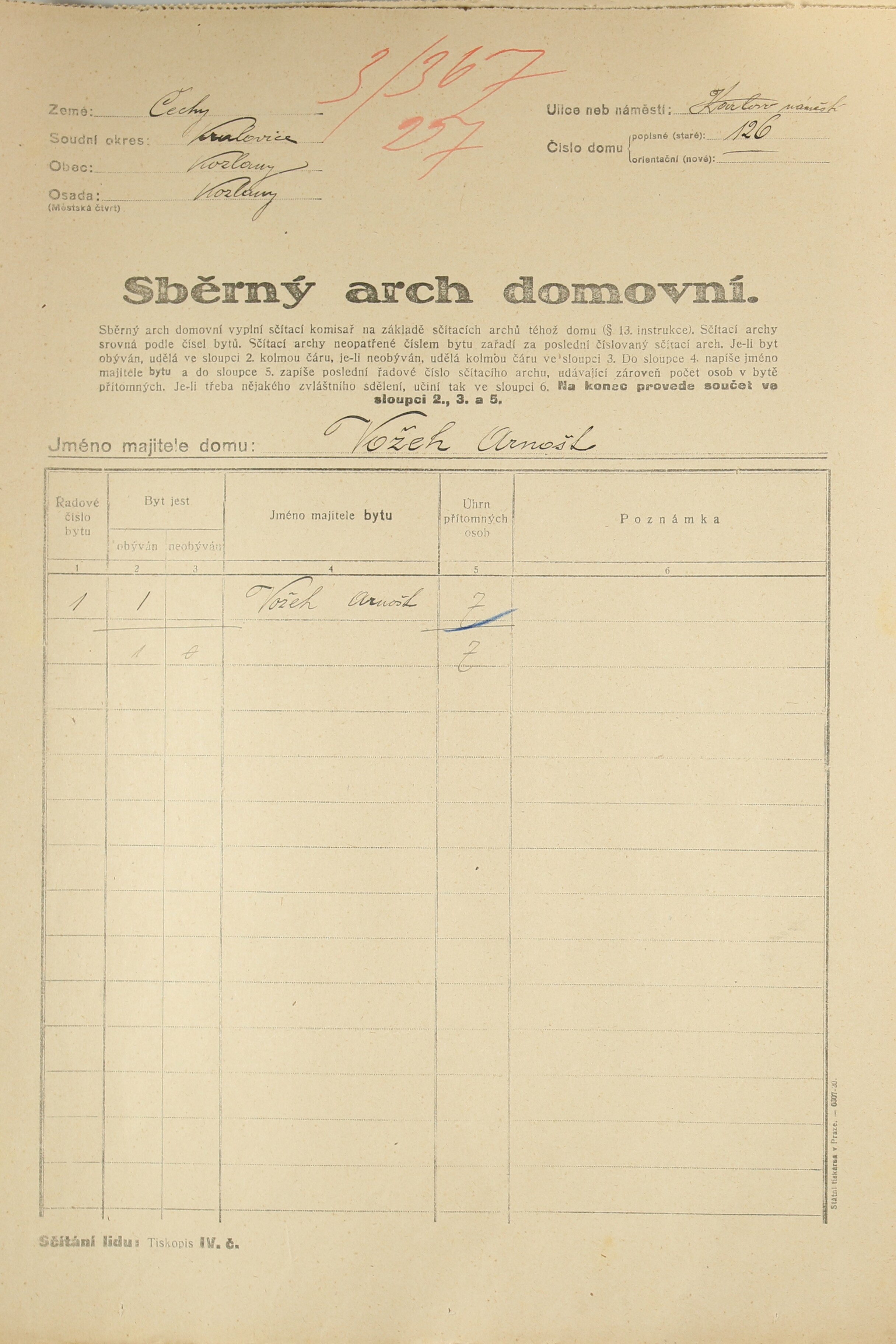 1. soap-ps_00423_census-1921-kozlany-cp126_0010