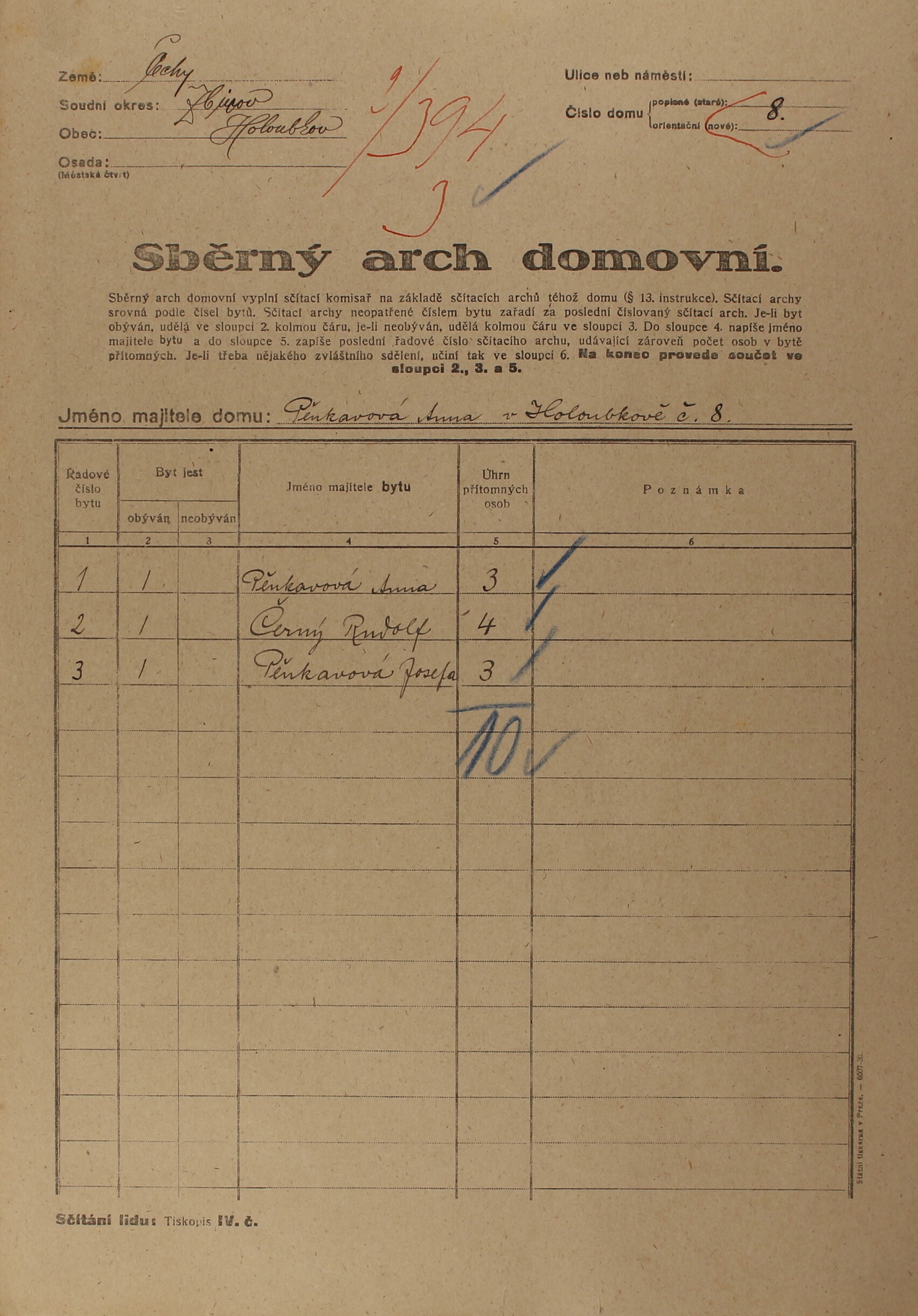 1. soap-ro_00002_census-1921-holoubkov-cp008_0010