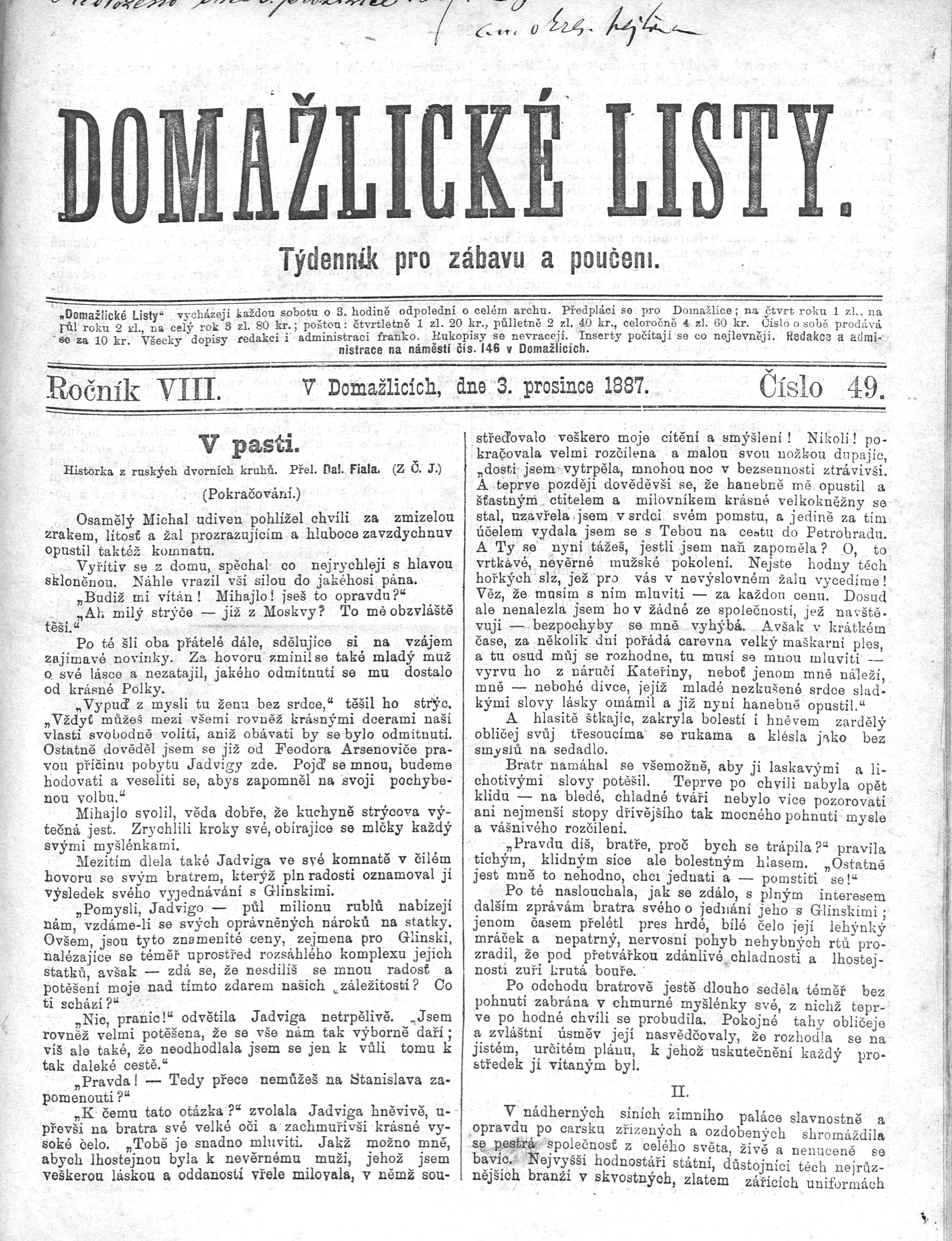 1. domazlicke-listy-1887-12-03-n49_1925