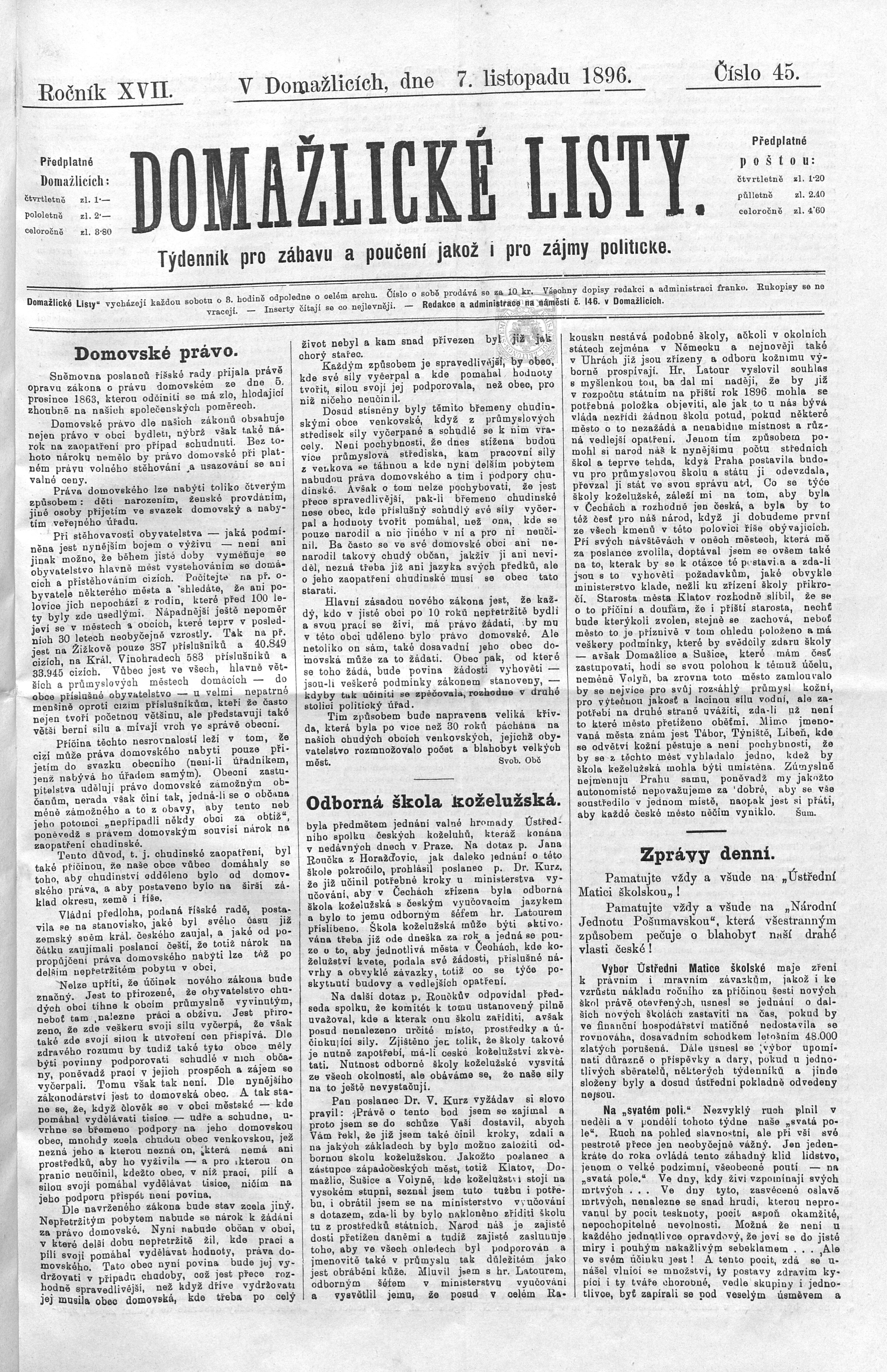 1. domazlicke-listy-1896-11-07-n45_0925